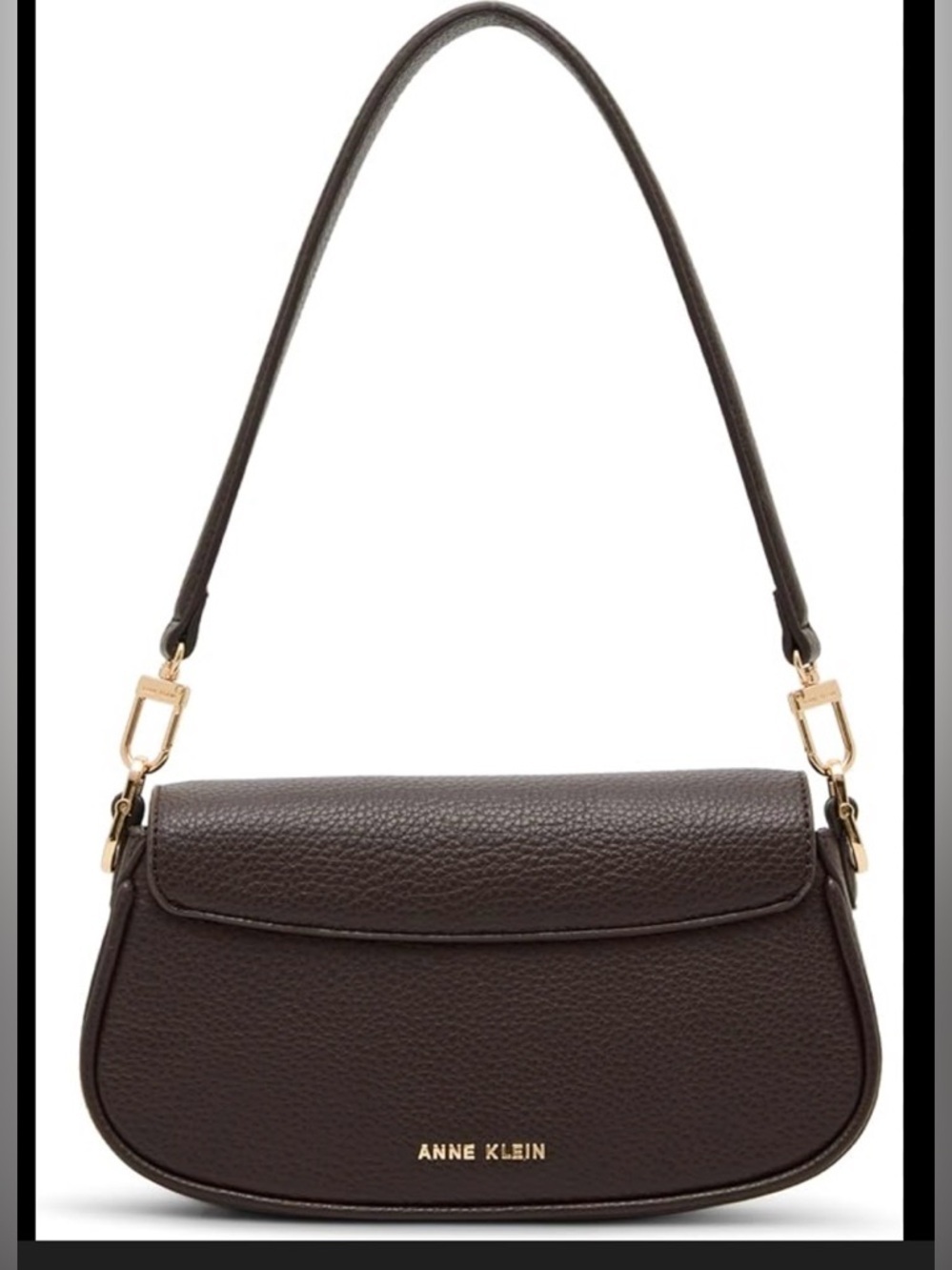 Anne Klein Sculpted Plaque East West Small Crossbody/Shoulder Bag - Picture 2 of 4